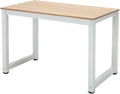 Computer Desk 43in Wood Work Desk Large Gaming Writing Desk PC Laptop Table Study Workstation Home Office Furniture (Burlywood)