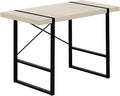 Industrial-Inspired Taupe Computer Desk 48 L Modern Laptop Workstation for Home Office
