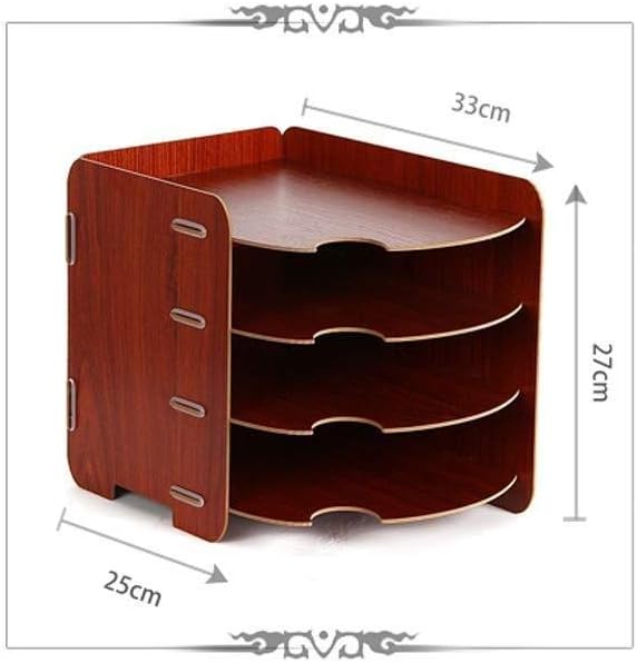 File cabinets Multi-Layer Compartment Design Product Delivery Cycle Creative Storage Box Wood Composite Board External Baffle Bookcase