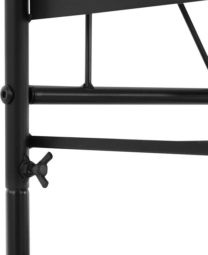 mignonnememe Rolling File Cart 4-Tier Rolling Cart Organizer Hanging Files Stand with Wheels Mobile Filing Cabinet for Office Home School Organization (Black)