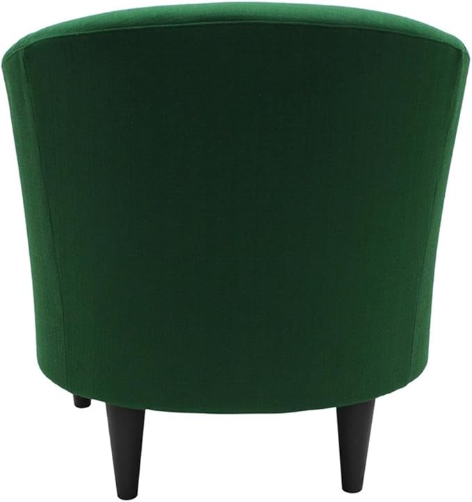 Pemberly Row Traditional Fabric Club Chair Emerald Green Finish Polyester Upholstery Padded Seat 17.5 in Seat Height 32 in x 30.5 in x 27.5 in Accent Chair for Living Room or Bedroom