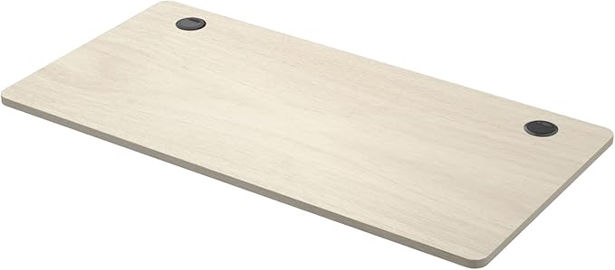 COSTWAY 48 x 24 Universal Table Top Solid One-Piece Wood Desktop for Standard &amp Height Adjustable Desk Frame Rectangular DIY Home Office Countertop(Table Top only) (Natural 48 x 24)