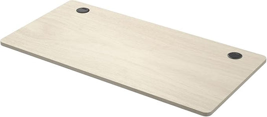 COSTWAY 48 x 24 Universal Table Top Solid One-Piece Wood Desktop for Standard &amp Height Adjustable Desk Frame Rectangular DIY Home Office Countertop(Table Top only) (Natural 48 x 24)