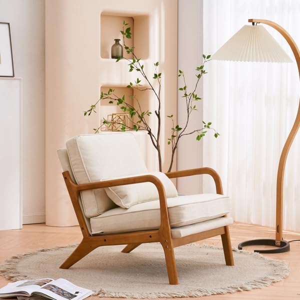 Living Room Chairs Reading Room Waiting RoomOffice Guest Reception Chairs Waiting Room Chairs Modern Lobby Sofa ChairsOffice Guest ChairVisitor Guest (Beige) 65 x 75 x 81cm
