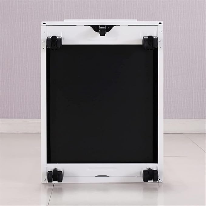 File Cabinet Three Drawers Side Pull Metal File Cabinet White Iron Chest of Drawers for Home Office Furniture 30 * 45 * 60Cm
