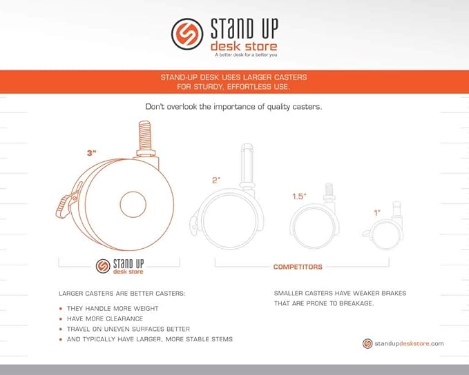 Stand Up Desk Store Crank Adjustable Two Tier Standing Desk with Heavy Duty Steel Frame (Black Frame/Teak Top 48 Wide)
