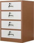 Metal Filing Cabinet with Adjustable Shelves and Drawers for Home Office Storage - Lockable Storage Solution for Organization at Home