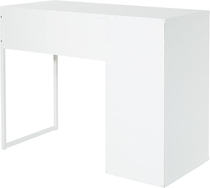OSP Home Furnishings Ravel 40-Inch Wide Writing Desk White