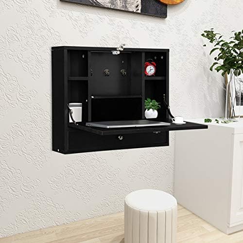Foldable Floating Home Office Table Desk Workstation for Home Office Save Space Wall Mounted Desk Floating Desk Desk Wall Mounted Convertible Desk