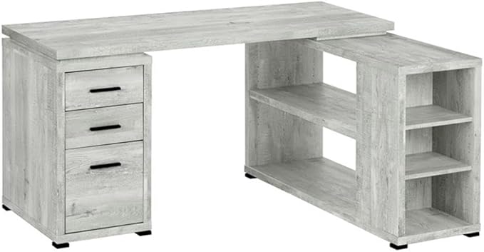 Monarch Specialties Computer Desk Home Office Corner L Shape Work Laptop Laminate Grey