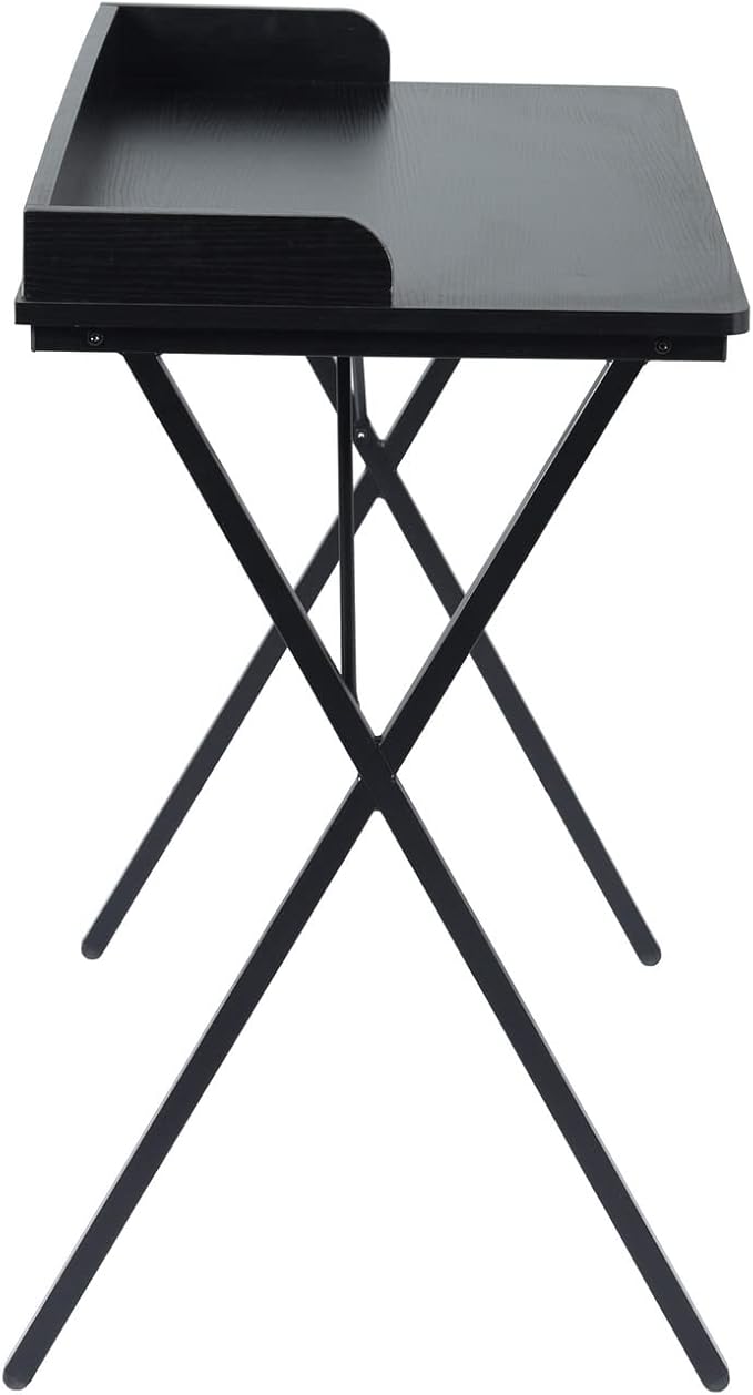 FurnitureR Writing Desk Home Office Computer Desk with Baffle Simple Style PC Laptop Table Study Desk 39.4 Inches Black
