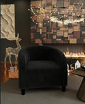 Accent Chair for Living Room Chairs Reading Chair for Bedroom Scooped Arm Chair Mid Century Modern Accent Chairs Upholstered Comfy Chair for Bedroom Waiting Room Reception Chairs Velvet