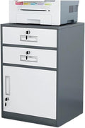 File Cabinet Under The Desk Storage Storage Cabinet with Lock Drawer Cabinet File Data Cabinet Tin File Cabinet (Color : Grey)