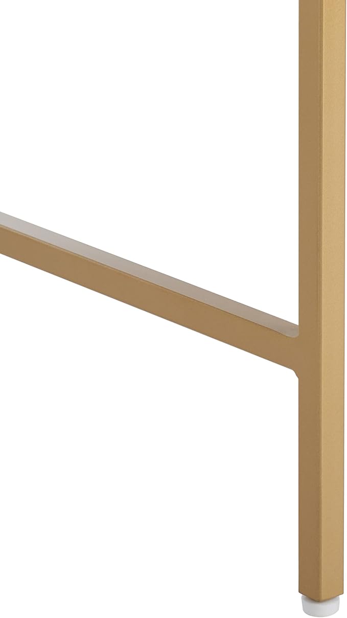 SAFAVIEH Home Collection Cass Contemporary White/Gold Desk
