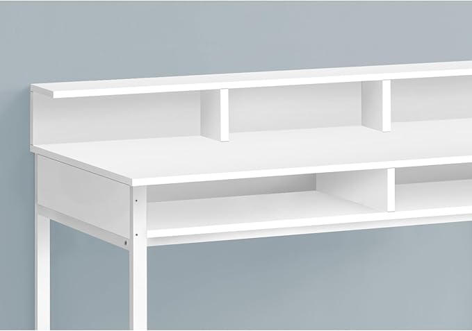 Computer Desk Standing Desk Home Office Organizer White