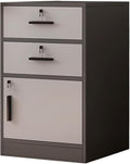 File Cabinet Side Cabinet Floor Storage Cabinet with Lock Low Cabinet Drawer Office Cabinet Data Cabinet Under Desk Storage(Color:C)