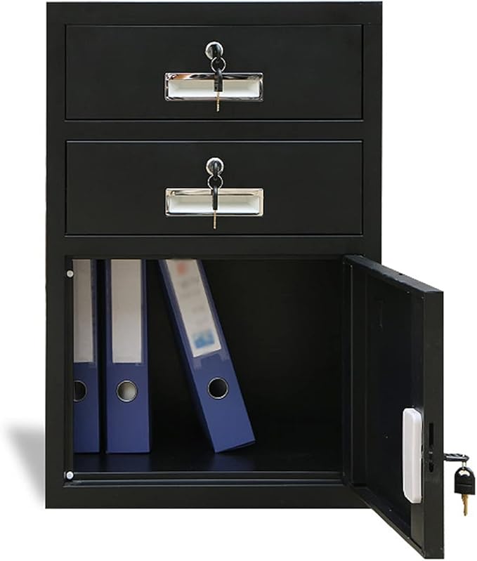 HASMI Filing Cabinet Metal Cabinet File Cabinet Office Data Cabinet Low Cabinet with Lock Tool Cabinet Drawer Small Cabinet Balcony Storage Cabinet Storage Cabinet (Color : 1)
