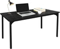 YSSOA 47 Inch Home Office Computer Desk for Working Studying Writing or Gaming Black