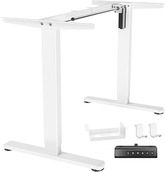 Marsail Standing Desk FrameElectric Standing Desk Legs with Powerful MotorHeight-Adjustable Desk Frame with 176 lbs Max Load for Various DesktopsStand up Desk Legs with 4 Memory Presets Frame Only