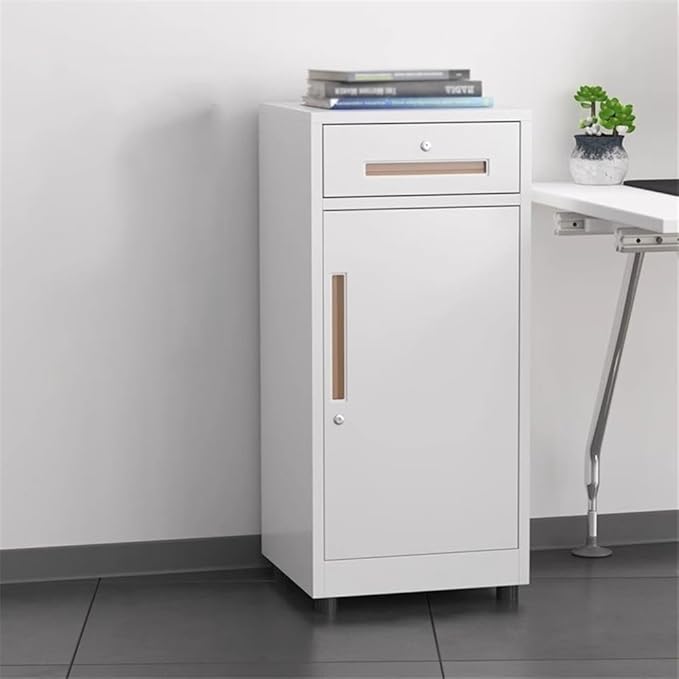 File Cabinets File Filing CabinetSteel Drawer CabinetOffice Multifunctional Storage CabinetUnder Desk with Locking Cabinet File Storage Cabinets(White)