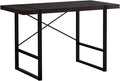 Computer Desk Home Office Laptop 48 l Work Brown Laminate Black Metal Contemporary Modern
