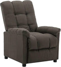 vidaXL Taupe Fabric Recliner Chair with Electric Recline and Adjustable Head/Footrests Modern Polyester for Living Room Home Theater Elderly Smooth Seating