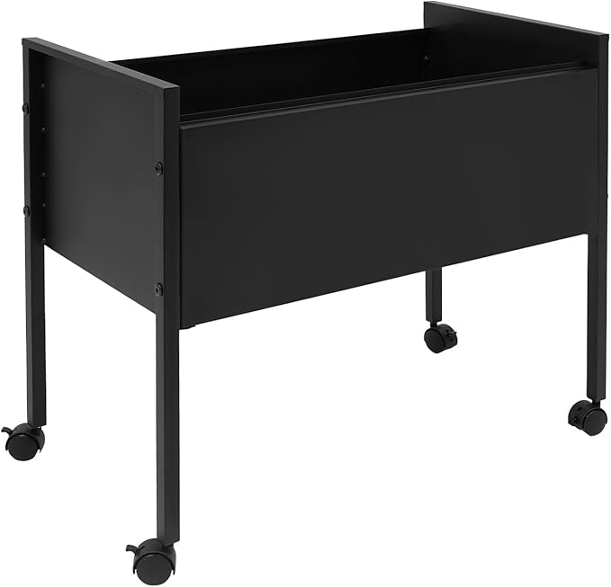 Rolling File Cabinet File Organizer with Wheels Rolling File Cart for Hanging Files Moveable Book Organization Solution with Lockable Wheels