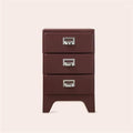 2/3/4/5 Floors Drawer File Cabinet -Retro Style Plastic File Cabinet for Under Desk Storagefor Home or Office Organization Storage CabinetSpace-Saving(25.6in Red)