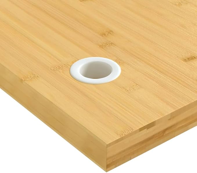 Bamboo Desk Top One-Piece Desk Table Top for Standing Desk and Home Office Desk 43.3x21.7x1.6-707