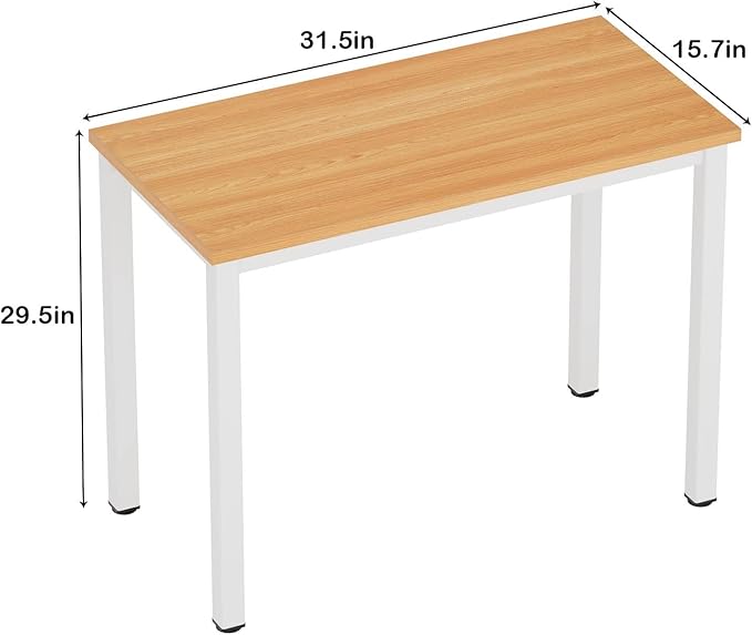 sogesfurniture Computer Office Desk Computer Table with BIFMA Certification Sturdy Office Desk Writing DeskTeak&ampBlackBHUS-AC3BW-8040