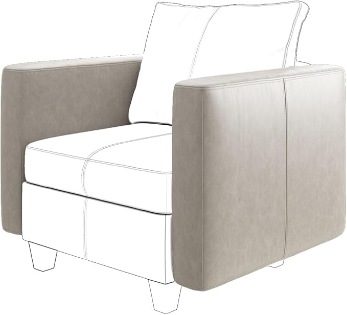 EASE MOOSE Armrest Module for Modular Sectional Sofa Faux Leather Side Armrests for Convertible Sectional Modular Sofa Couch