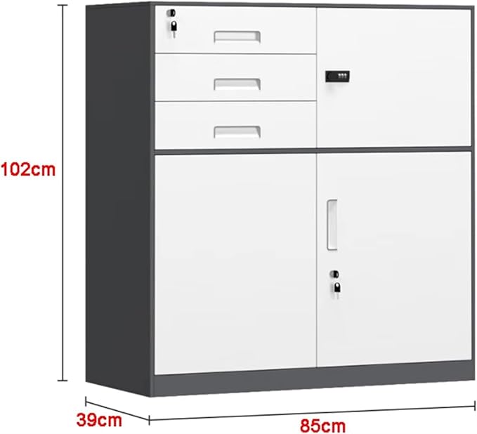 File Cabinet Vertical File Cabinet with Lock 3-Drawer Filing Cabinet Locking File Cabinet Under Desk Storage