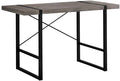 Industrial-Inspired Computer Desk Modern Home Office Desk with X-Back Support 48 L Taupe Laminate Black Metal