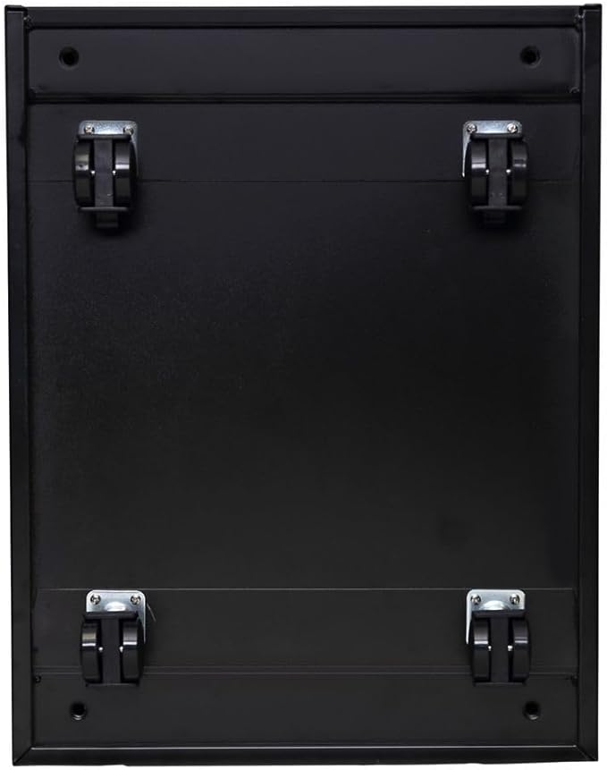 Alera ALE Two-Drawer Metal Pedestal File 14 7/8w x 19 1/8d x 21 5/8h Black
