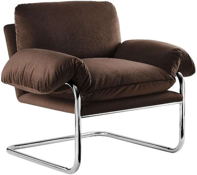 Modway Ansel Performance Velvet Accent Chair in Chocolate Brown - Stain-Resistant Velvet Lounge Chair for Living Room Bedroom - Corner Reading Chair with Arms and Removable Cushions