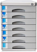 File Cabinet Lockable Data Office Storage Drawer Confidential Desktop Organizer Gray AluminumSilverstandard Size