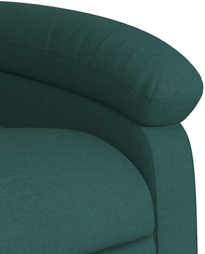 vidaXL Dark Green Massage Recliner Chair with Adjustable Backrest and Built in Functionality for Relaxation Living Room Or Home Theater Chairs Reclining Office Armchair TV Sofa