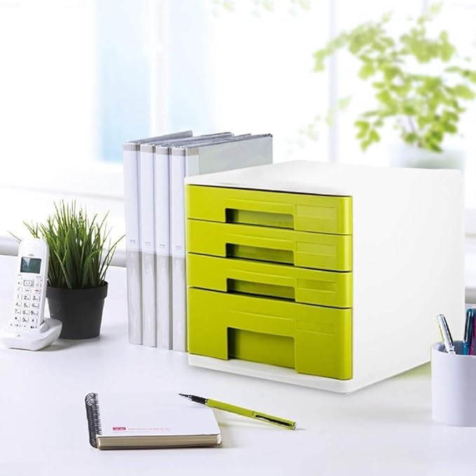Painting File cabinets File Cabinets File Inductionfile Holder Desktop Cabinet Data Storage Box Office Supplies Portable Tidy Box-abs Material Plastic Bookcase