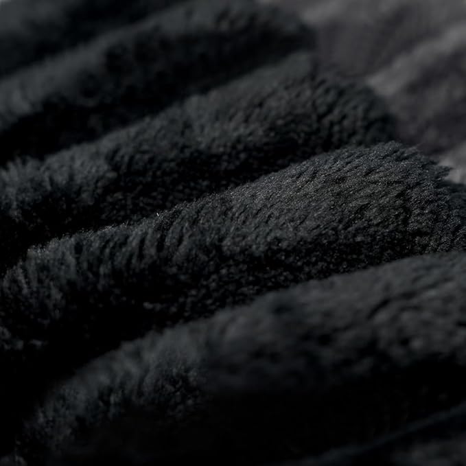 71 Cloud Compressed Sofa Corduroy Fabric Loveseat Deep 3 Seat Boneless Couch No Assembly for Living Room Bedroom Conference Room Apartment (Black-71)