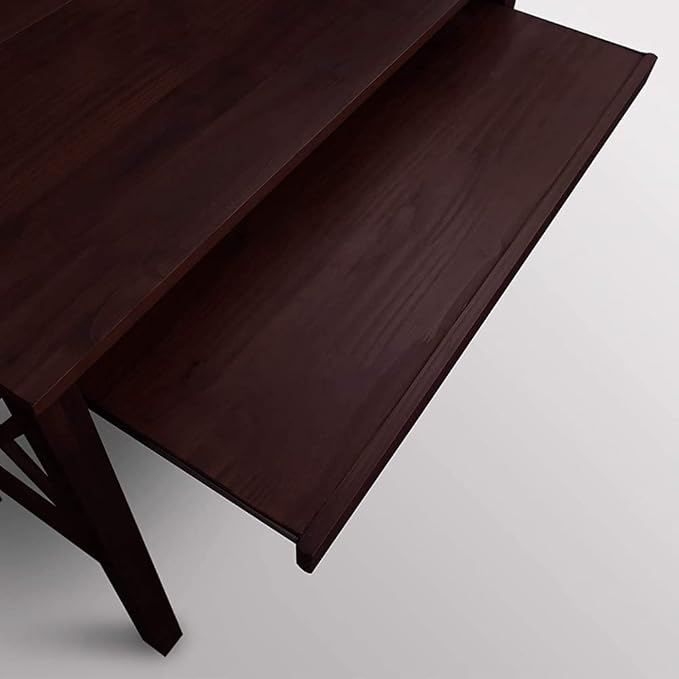desks for Home Office Folding Desk Table for Small Spaces Folding Desk with Pull-Out Tray and Drawers Computer Desk with Pull Out Tray