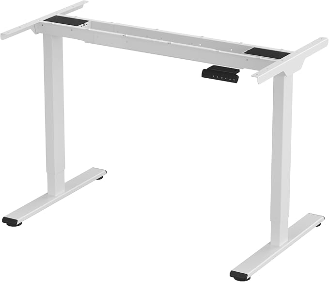 FLEXISPOT E3 Dual Motor 2 Stages Standing Desk Height Adjustable Electric Stand Up Desk Frame Only (White)