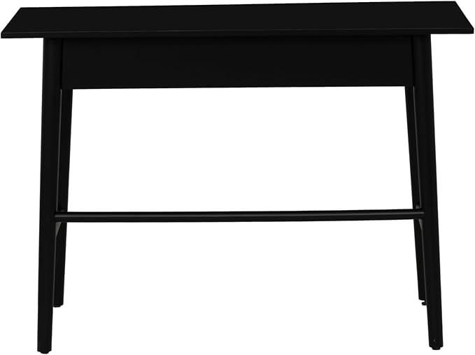 Melissa Black Wooden One Drawer Writing Desk by Linon