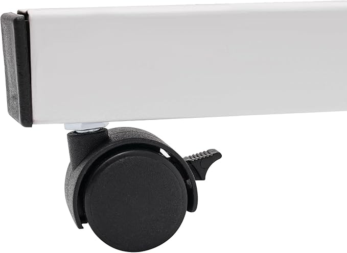 Adjustable Height Standing Desk 180° Adjustable Tilt Angle Portable Mobile Laptop Desk for Sitting and Standing Rolling Computer Stand with 360° Swivel Wheels for Home Offices (White)