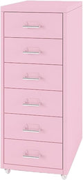 6 Drawer Mobile File Cabinet Drawer Cabinet Office Household Mobile Storage Cabinet Vertical Under Desk Storage(Color:D)