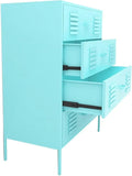 Filing Cabinet Nordic Metal Filing Cabinets for Office Furniture Wide Bucket Cabinet 4 Drawers Storage Cabinets Light Luxury Living Room Cabinet File Storage CabinetsBlueOne Size