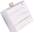 Wooden Desktop File Cabinet Organizer with Drawers for Monitor Stand and Printer Platform