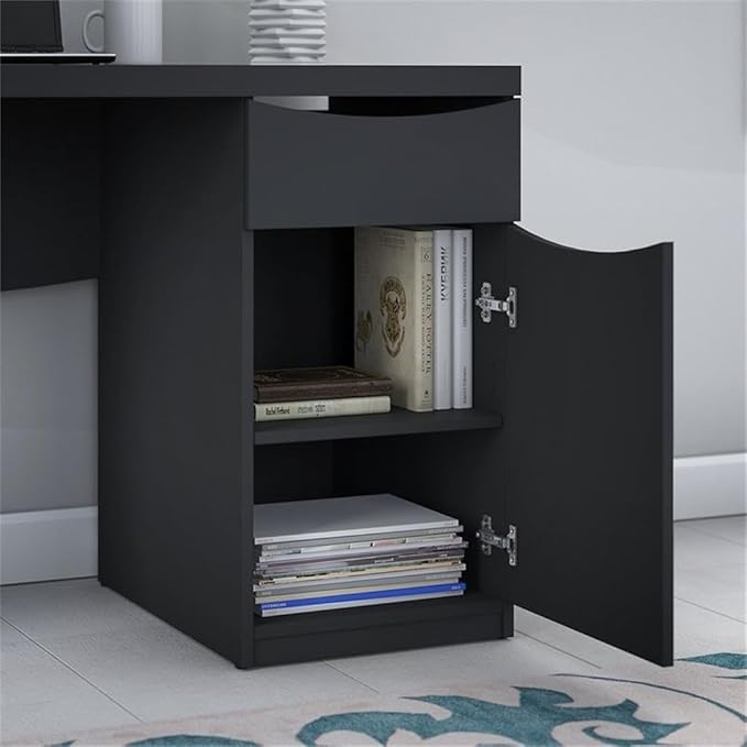 Montrese Computer Desk in Classic Black