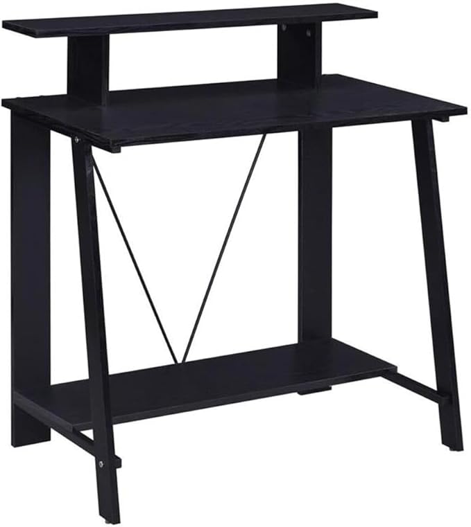 Maykoosh Black Writing Desk - Modern Computer Table for Home Office