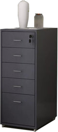 File Cabinet Under Desk Drawer Cabinet Office Locking Storage Cabinet Iron Data File Storage Cabinet (Color : Grey)