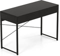 SlickBlue 2-Drawer Home Office Desk with Steel Frame and Spacious Desktop